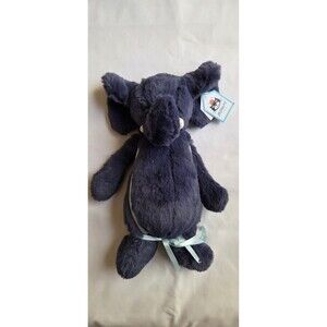 Jellycat Bashful Blue Elephant - Authentic - Brand New With Tags